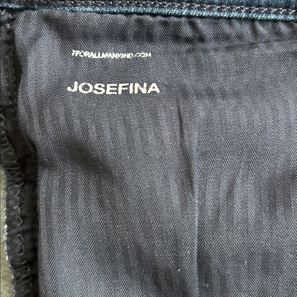 7 For All Mankind -Josefina straight leg dark wash - Picture 4 of 7